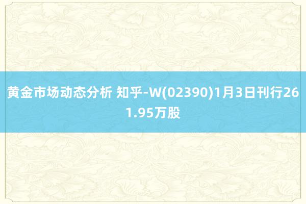 黄金市场动态分析 知乎-W(02390)1月3日刊行261.95万股